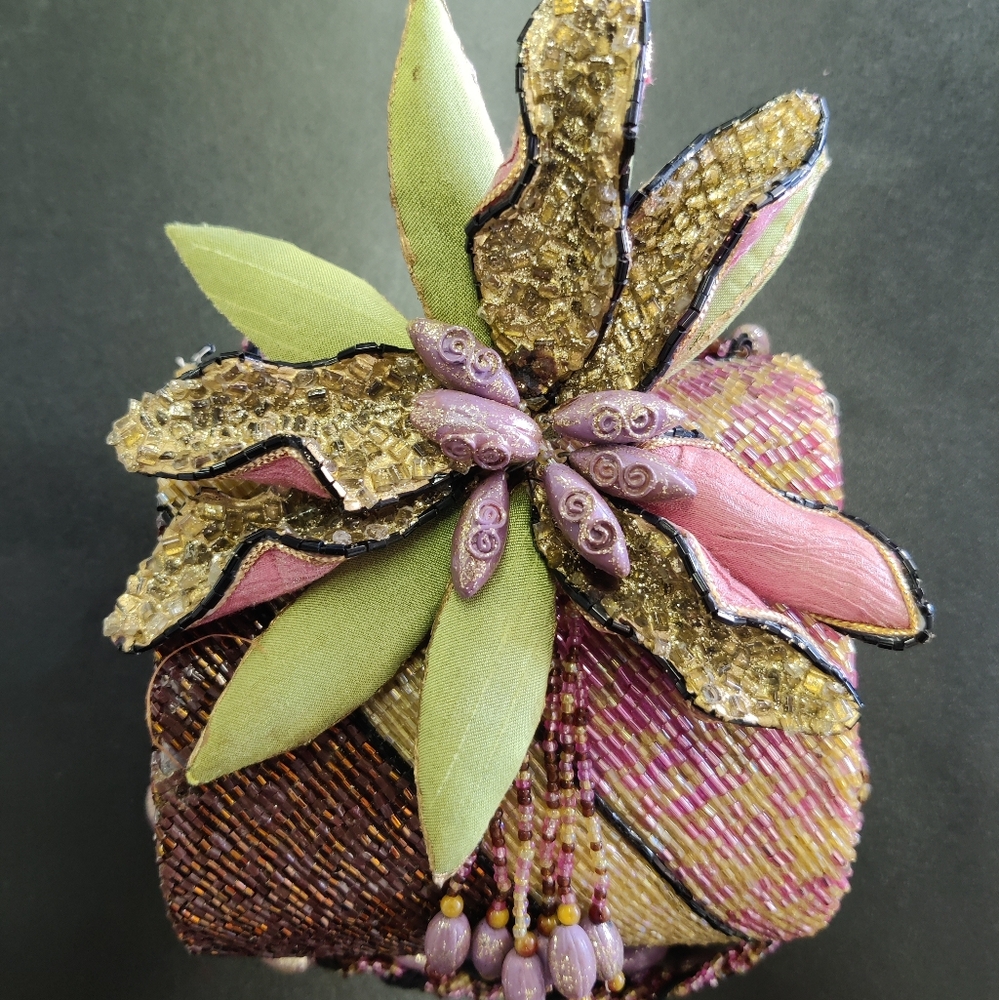 Mary Frances Beaded Floral Embellished Clutch